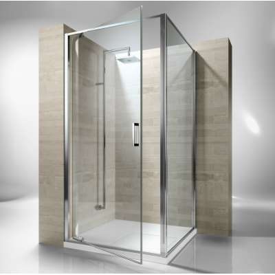 Door Enclosure  Frameless Hinge Acrylic Glass Frame Style Tempered Shower Room